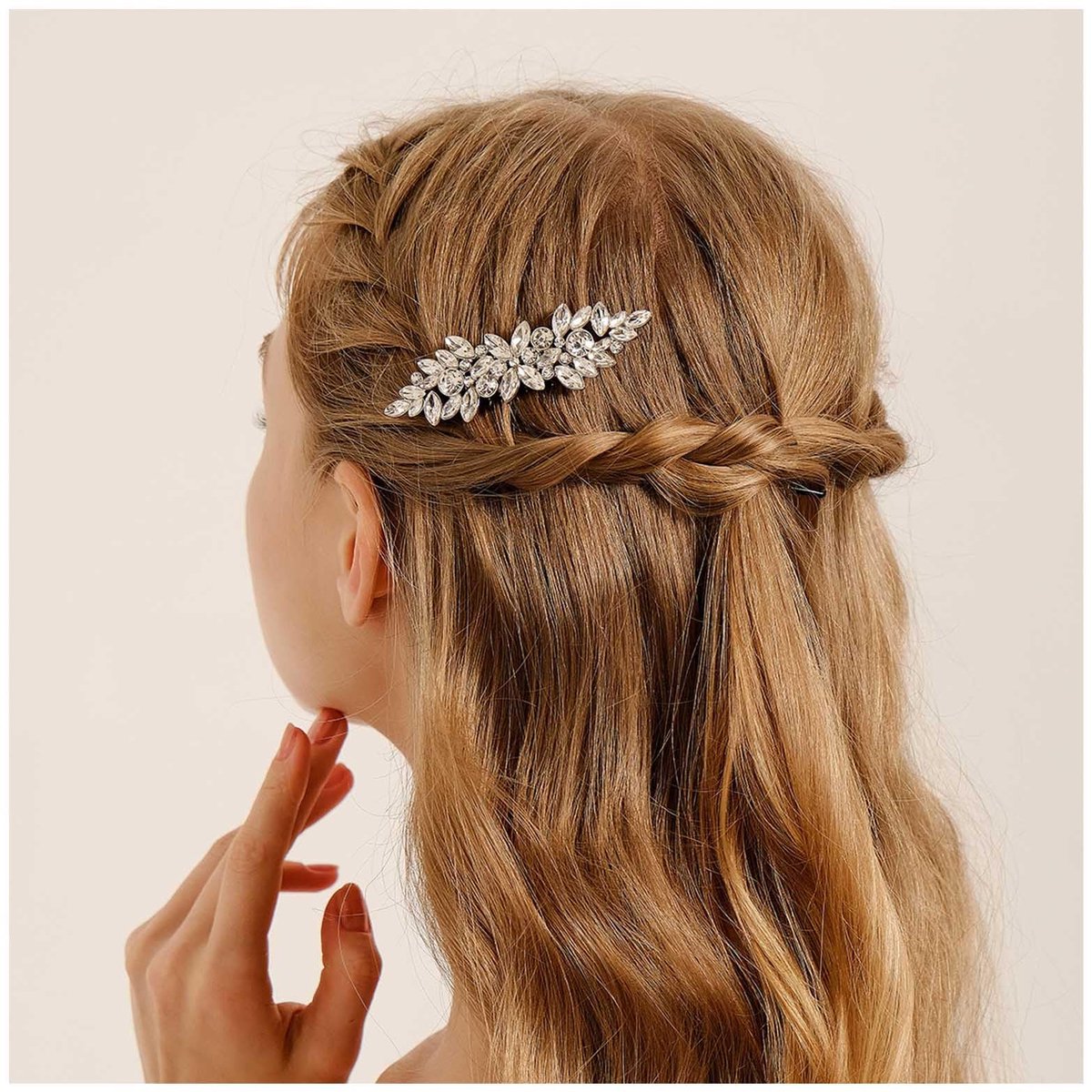 haarclip kristal haar baretten goud cz clip bar edelsteen blad glitter bladeren haarspelden bruiloft haaraccessoires voor vrouwen hoofddeksel