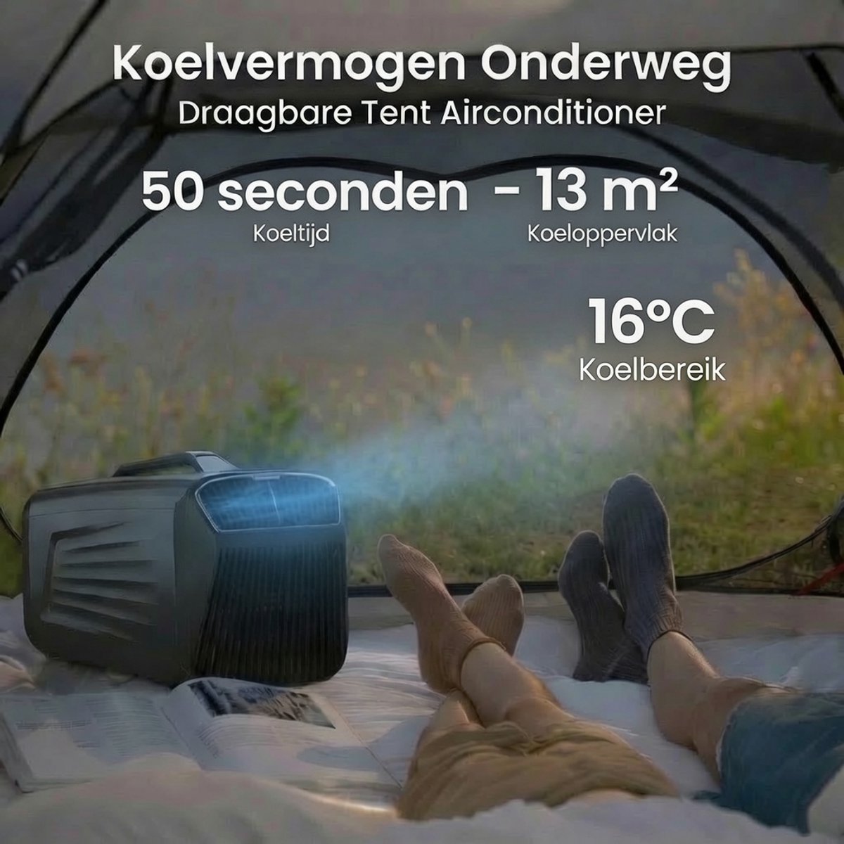 Umarko Draagbare Mobiele Airco 5400 BTU – Compacte Airconditioner met R134a – Voor Camper, Tent, Vrachtwagen & Buiten — afbeelding 4