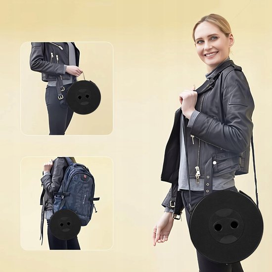 Opvouwbare kruk extra strong - Telescopische kruk - hoogte verstelbaar 6,5-45 cm - draagvermogen 180 kg - draagbaar en lichtgewicht - opstapkrukje - voor kamperen, vissen en wandelen — afbeelding 3