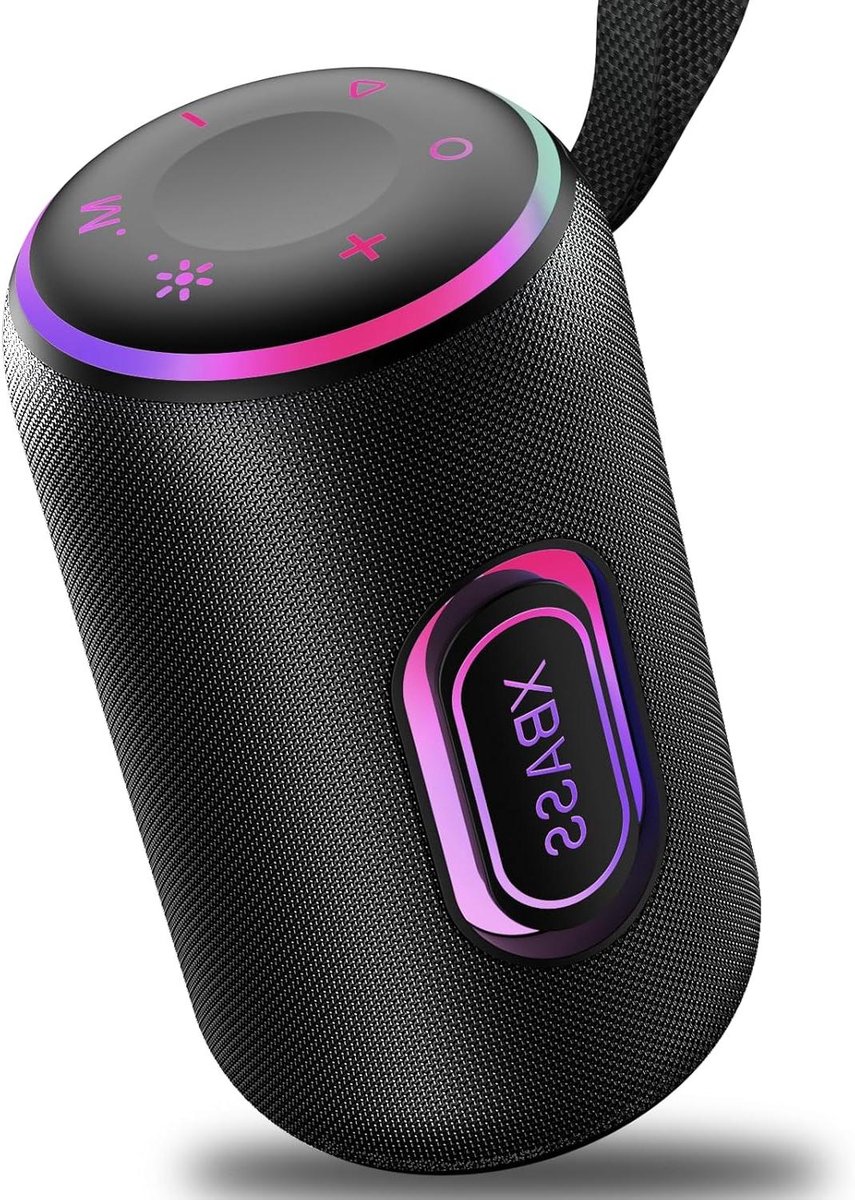 Bluetooth luidspreker met licht - Draagbare muziekbox - Feestelijke sfeer creëren - IPX7 waterdicht - 30 W - Zwart