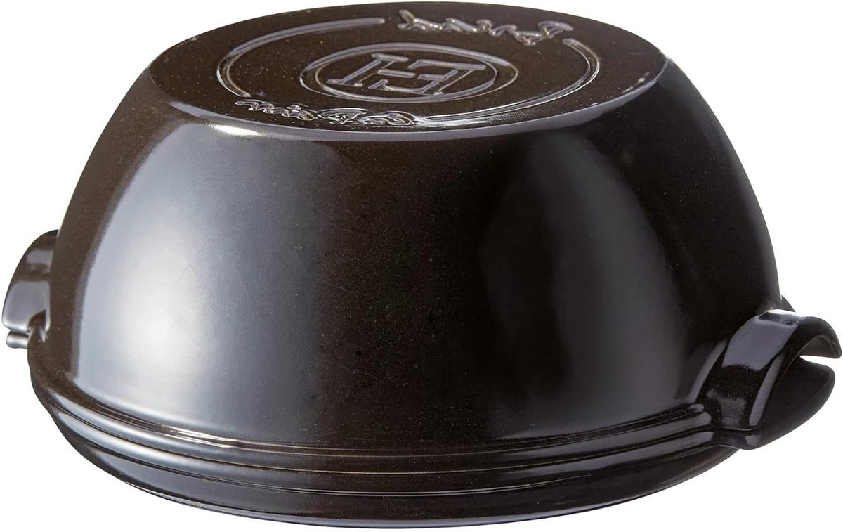Broodbakvorm Cloche - Broodoven Keramiek - Brood Bakken - Zelfnivellerende Glazuur - 29.5 x 32.5 x 13 cm - Antraciet