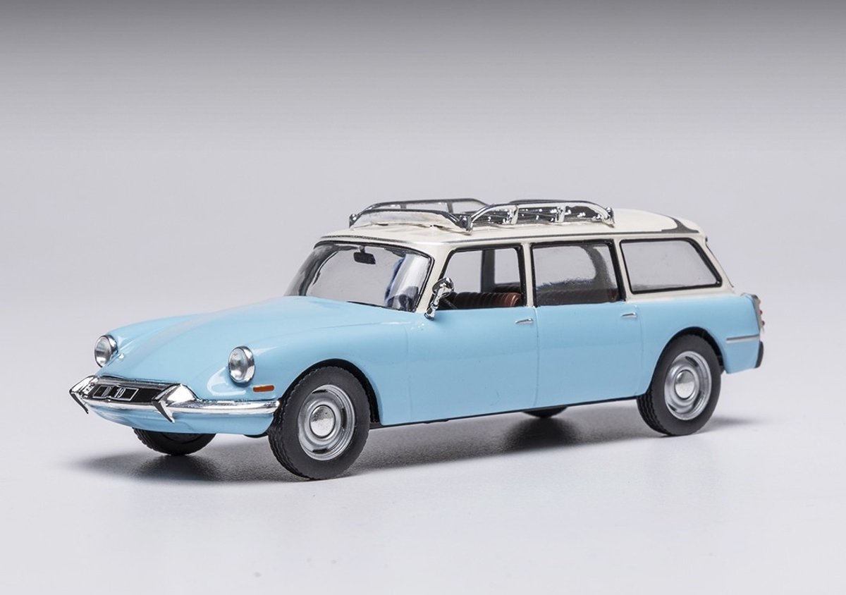 Citroen ID 19 Break 1960 Blauw Modelauto 1/43 Ixo Models