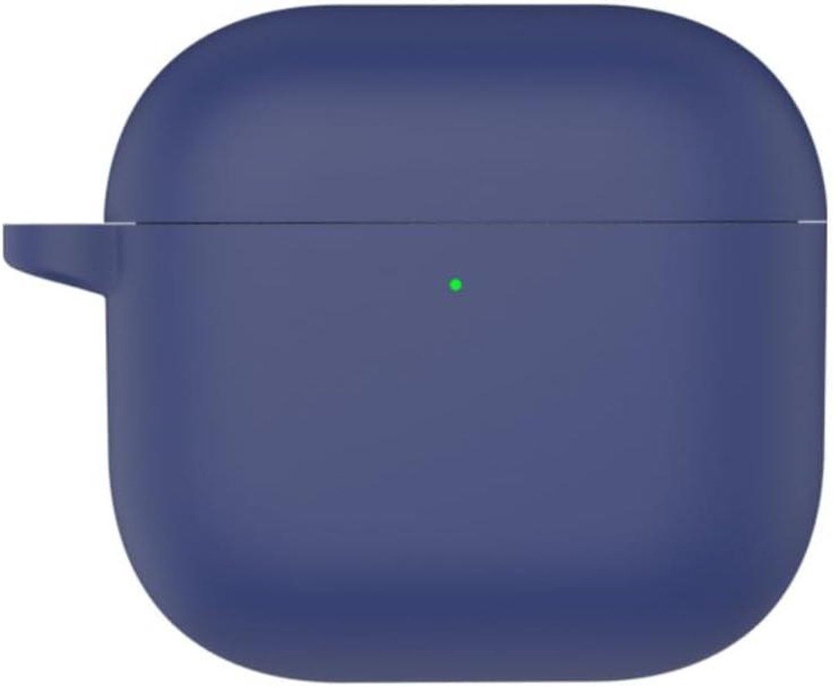 Hoofdtelefoon Hoesje voor AirPods 4 Beschermhoes Zachte TPU Marineblauw 360 Graden Bescherming