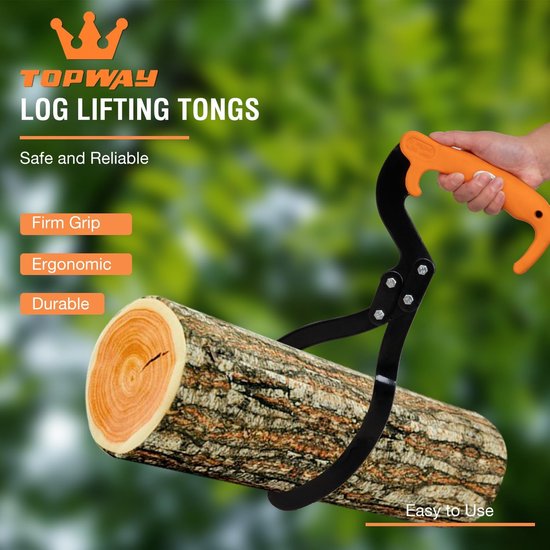 Robuuste Houtblokken Tang 300 mm met Antislip Handvat voor Zwaar Tillen — afbeelding 2