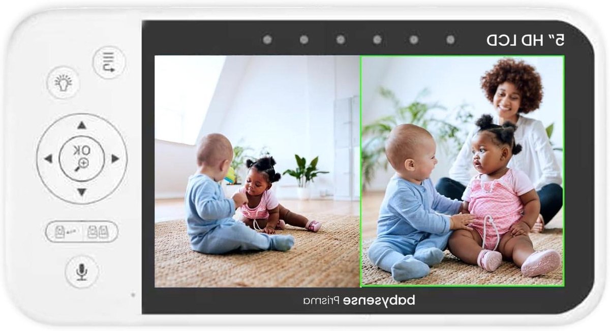 Ouderunit Babyfoon - Reserveonderdeel Monitor - Baby Bewaken - Origineel Onderdeel - 5 inch HD-scherm - Zwart