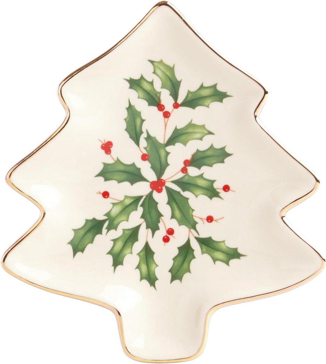 Feestelijk Bord - Dienblad Schaal - Borrelhapjes Serveren - Kerstboomvorm - 14.5 cm - Multicolor