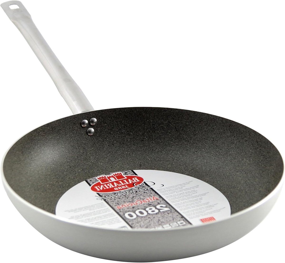 Professionele Koekenpan - Koekepan Bakpan - Koken op Gas - Keramische Antiaanbaklaag - 36 Centimeter - Zwart