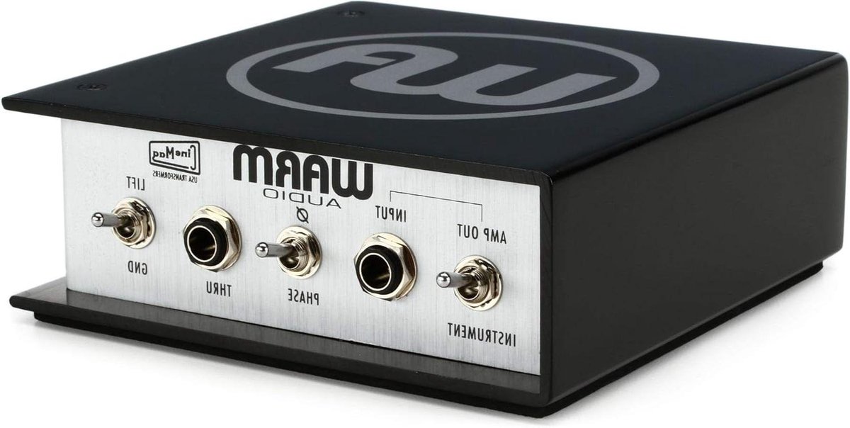 Passieve DI Box - Direct Box - Instrumenten Aansluiten - CineMag USA Transformator - 1 Megaohm - Zwart/Zilver