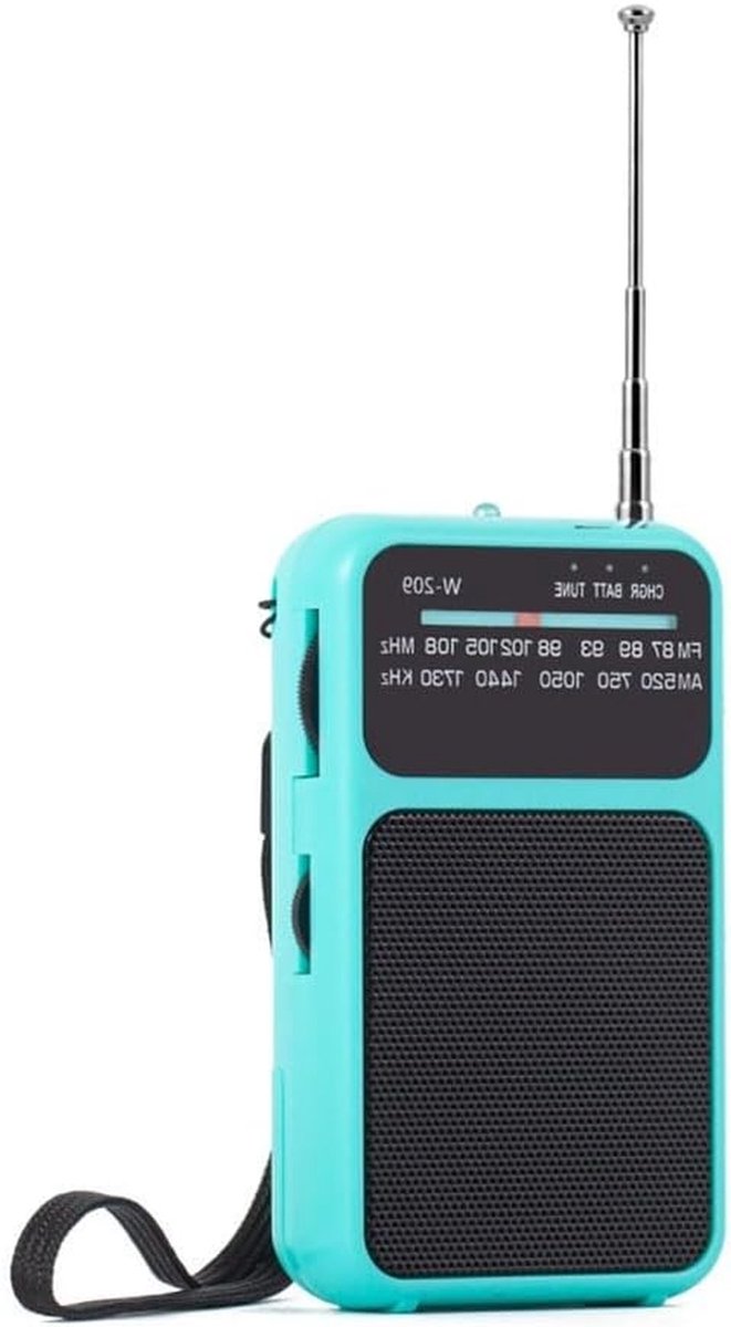 Draagbare Radio - Zakradio Transistorradio - Luisteren naar Muziek - Digitale Batterij Tuner - 11 x 6 x 2.8 cm
