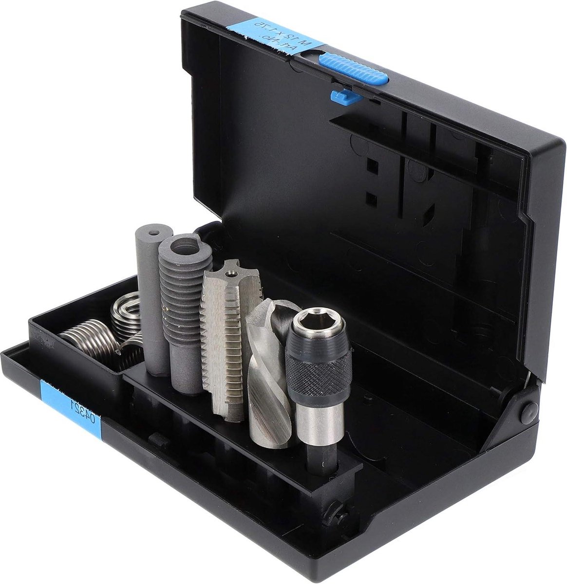 Draad Reparatie Set - Schroefdraad Herstel - Onderhoud & Productie - Roestvrij Staal Inzetstukken - M12 x 1.75 - Donkergrijs