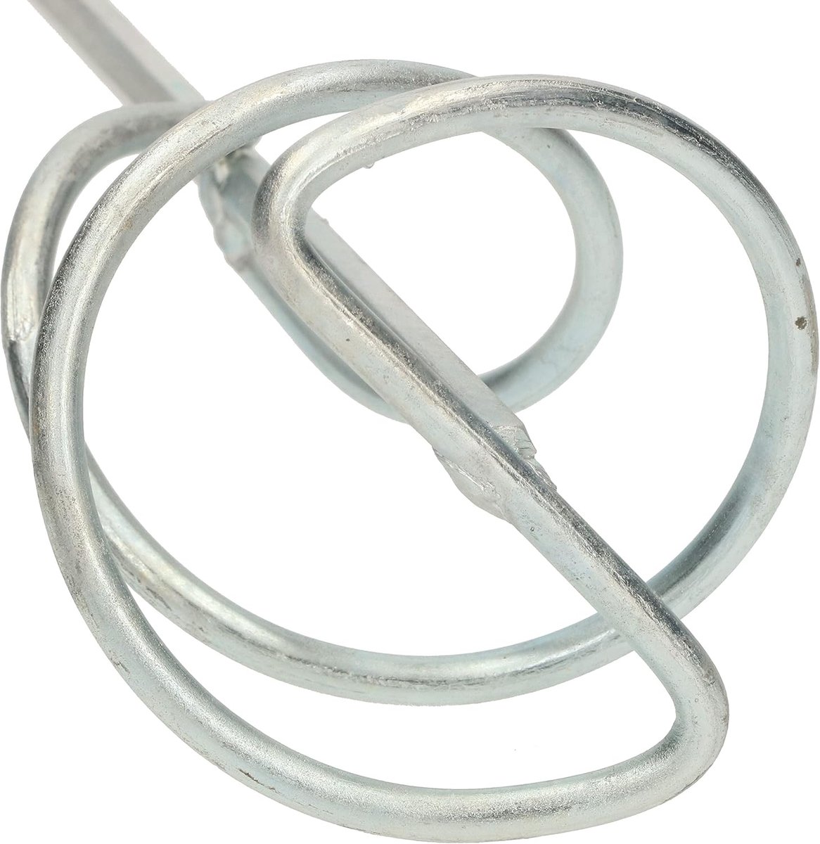 Mortelroerder - Wentelmixer Lijmroerder - Mortel Mengen - Spiraalvormig Ontwerp - 80 mm - Zilverkleurig