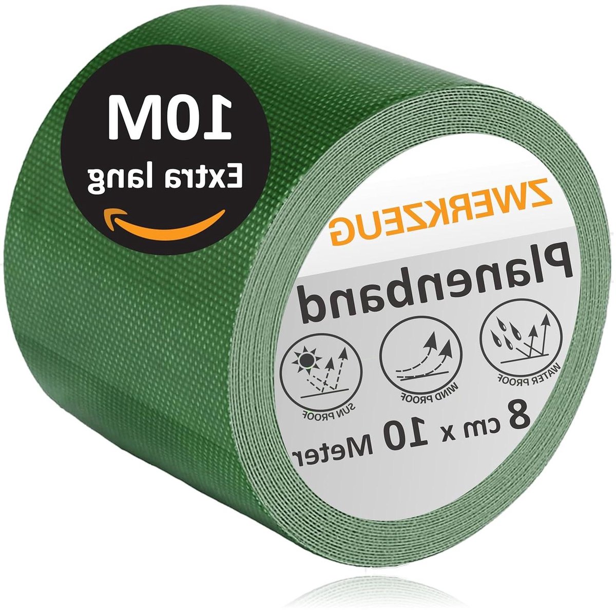 Zeilband - Reparatieband - Repareren van zeilen - Sterk en duurzaam - 8.6 x 8.5 x 7.7 cm - Groen