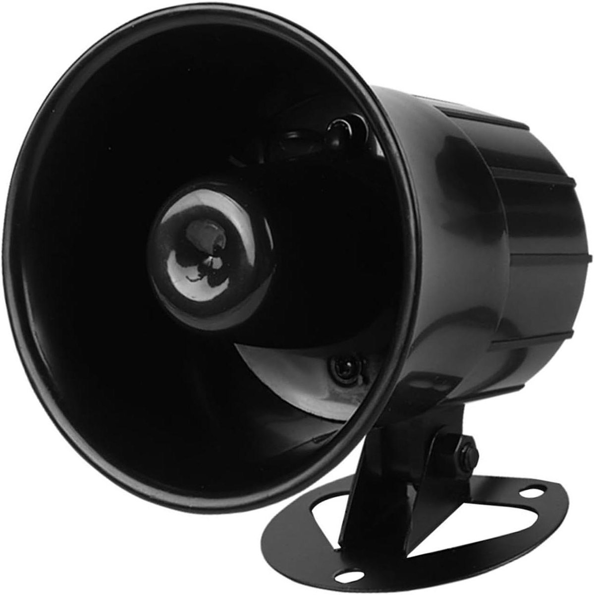 Alarm Sirene - Luid Hoorn - Beveiliging Thuis - 115dB Volume - DC 12V - Zwart