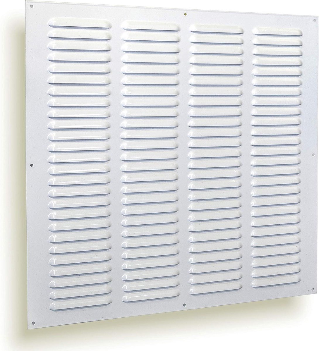 Ventilatierooster - Rooster ventilatie - Afdekken openingen - Met insectengaas - 45x45cm - Wit