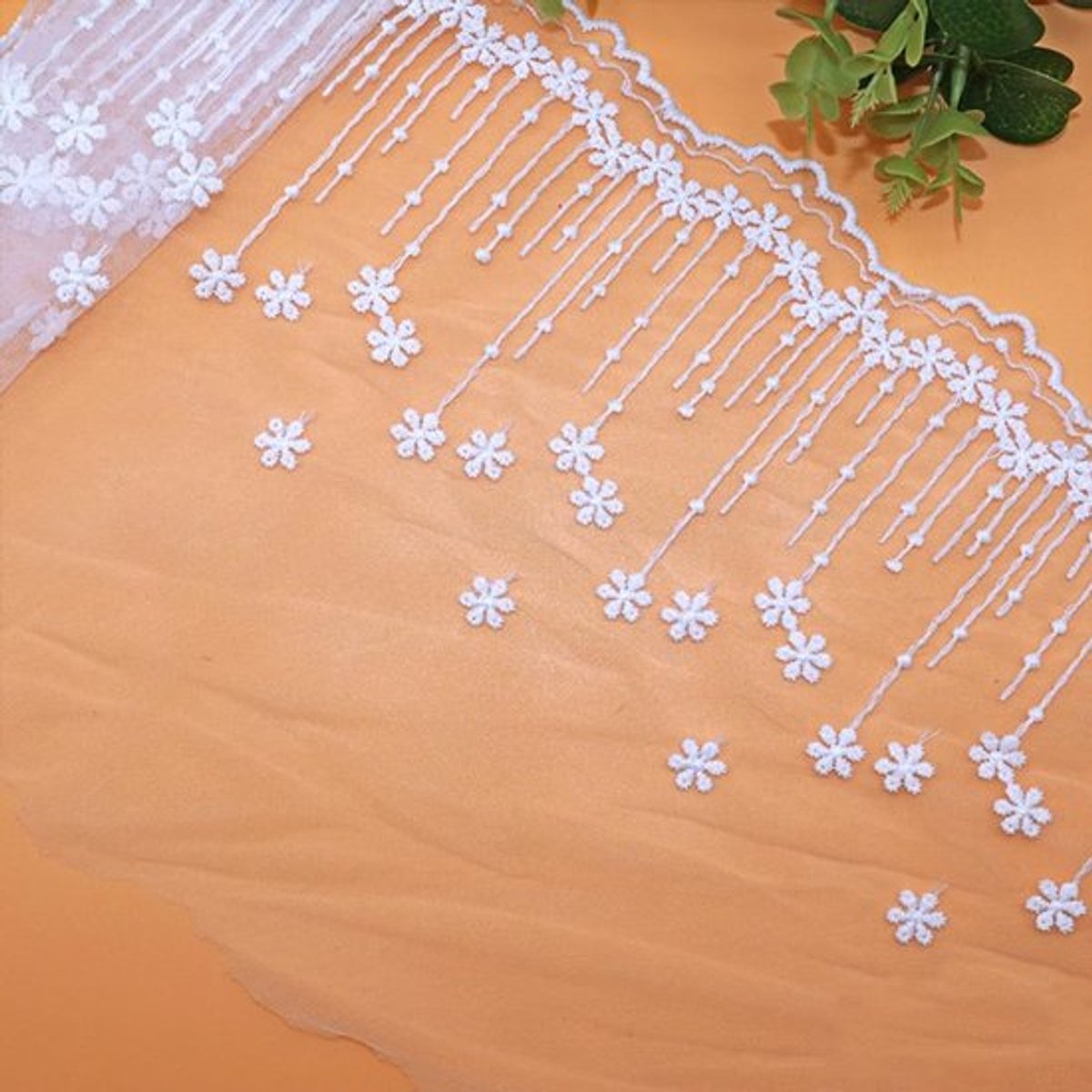 Store_7 - Kant Lint - Decoratief Sierband - Wit - Doe-Het-Zelf Naaien