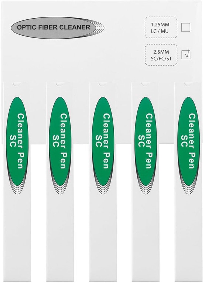 Dailygoods - Glasvezelreinigingsstift - Reinigingspen - 180 graden