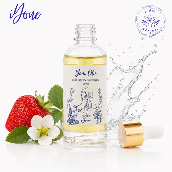 iYone Yoni Olie Aardbei - Intieme Verzorging - 100% Natuurlijk - 30ml