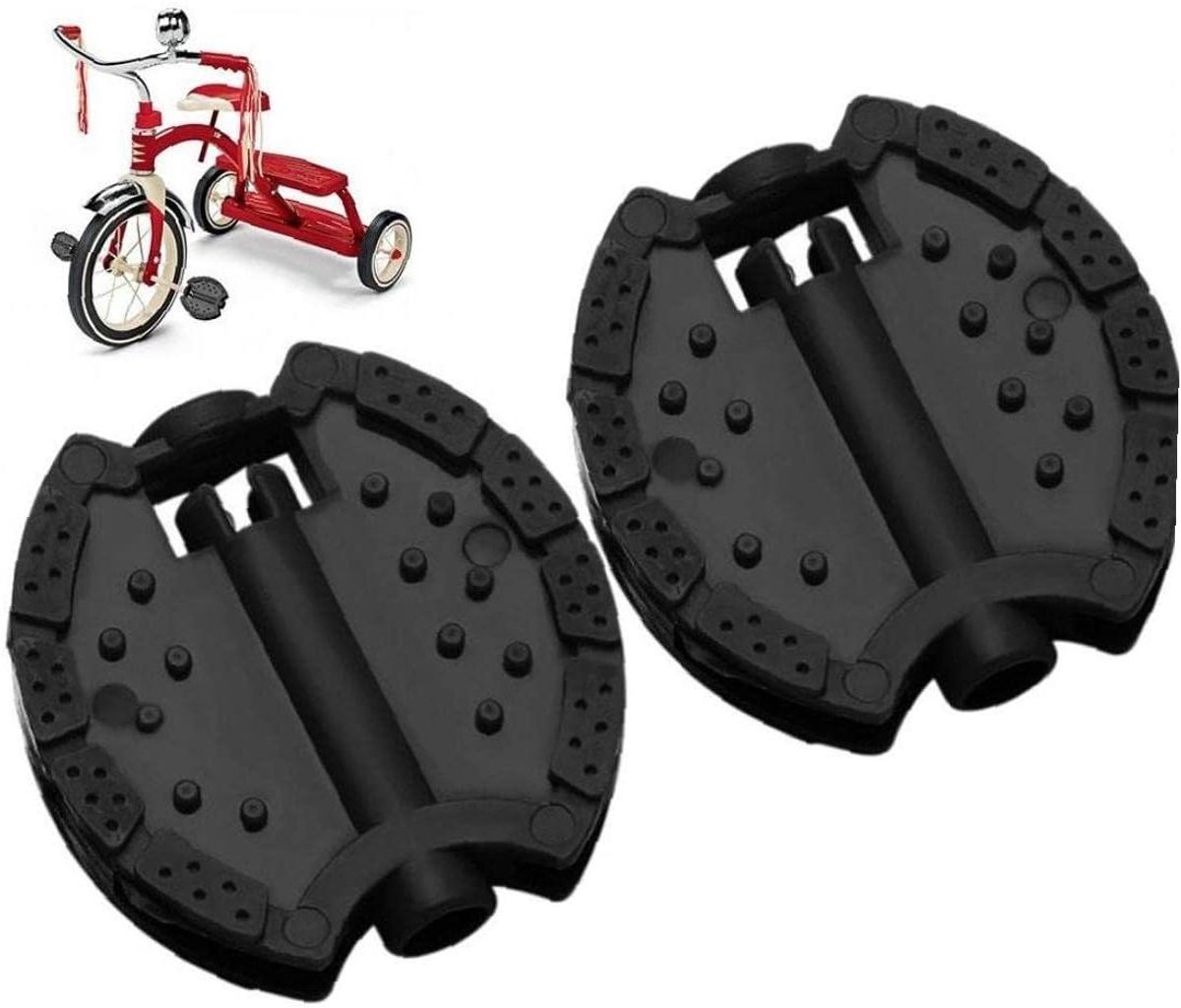 Kinderen Fiets Pedaal - Driewieler Pedaal - Fietsen Onderdeel - Mini Formaat - 6.7 cm - Zwart