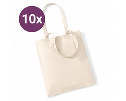 Katoenen tassen - 40 x 32 cm - 10 stuks
