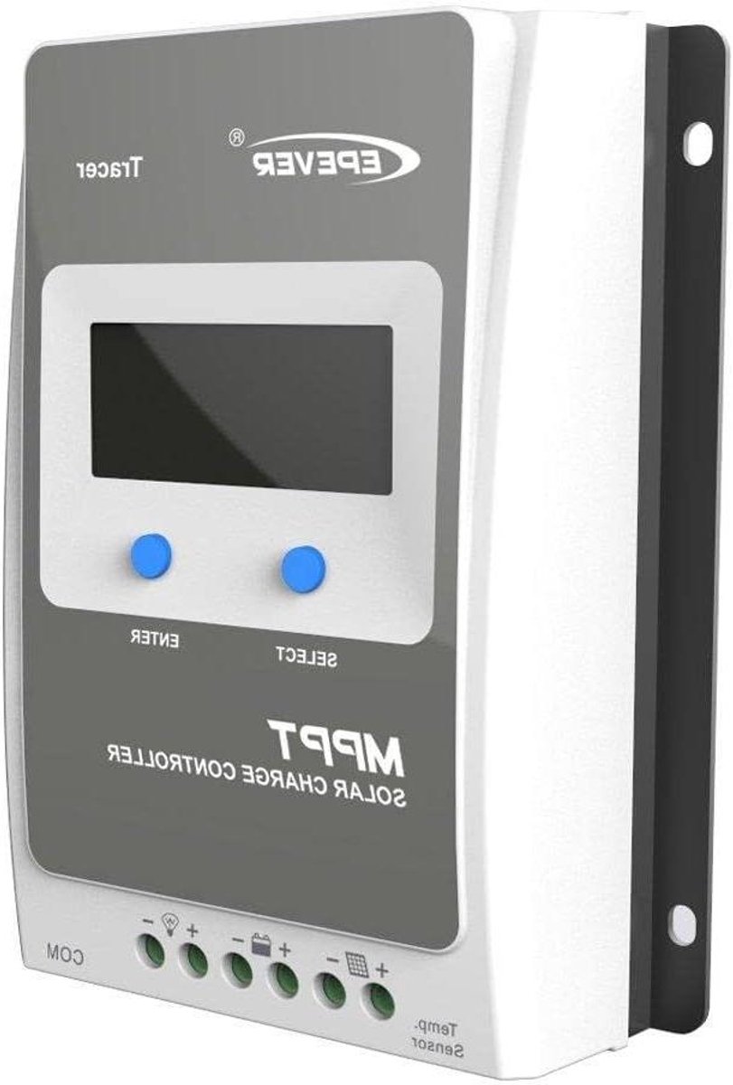 MPPT Laadregelaar - Solar Controller Zonne-energie Regelaar - Energiebeheer - Geavanceerde MPPT Technologie - 40A - Grijs