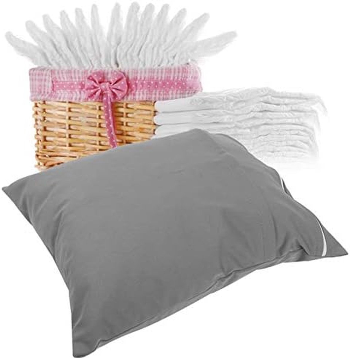 Natte Droge Tas - Luier Tas - Reizen Opbergen - Waterdichte Rits - 36 x 30 cm - Grijs