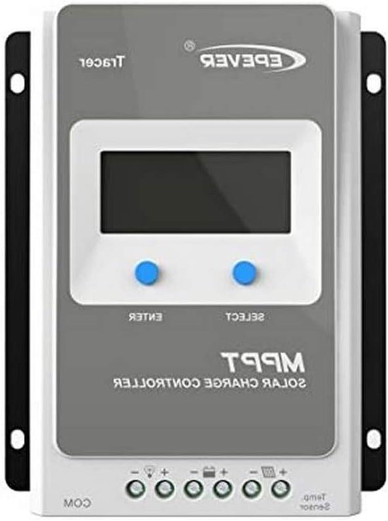 MPPT Laadregelaar - Zonnecontroller Solar - Energie Beheer - Geavanceerde MPPT Technologie - 30A - Grijs