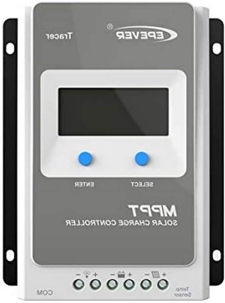 MPPT Laadregelaar - Zonnecontroller Solar - Energie Beheer - Geavanceerde MPPT Technologie - 30A - Grijs