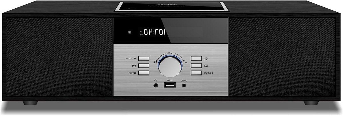 Compact Hifi Stereo Systeem met CD-Speler, Bluetooth en FM Radio