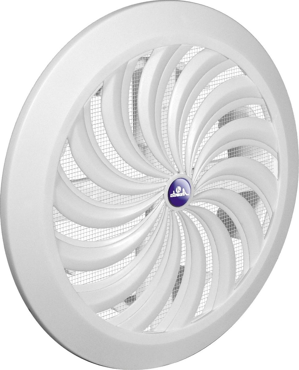 Ventilatierooster Rond - Afsluitrooster Afvoerlucht - Ventilatie Regelen - Verstelbare Diameter - Ø 100-150 mm - Wit