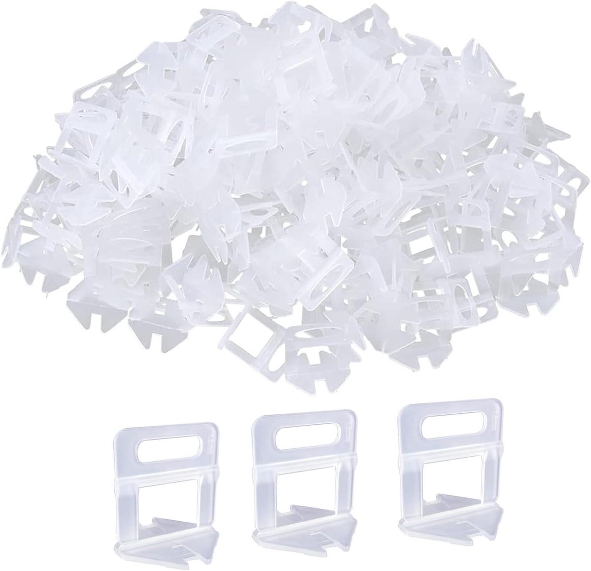 Tegel Nivelleringssysteem - Tegel Leg Hulp - Perfect Tegels Leggen - Herbruikbare Wiggen - 200 Stuks - Zwart