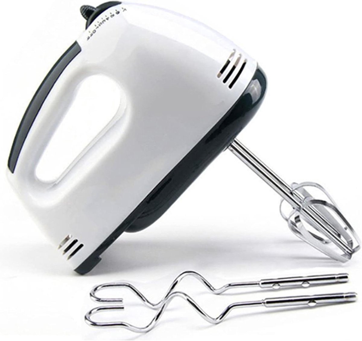 Elektrische Handmixer - Keukenmixer Garde - Huishoudelijk Bakken - Zeven Snelheden - 0.6 Kilogram - Wit