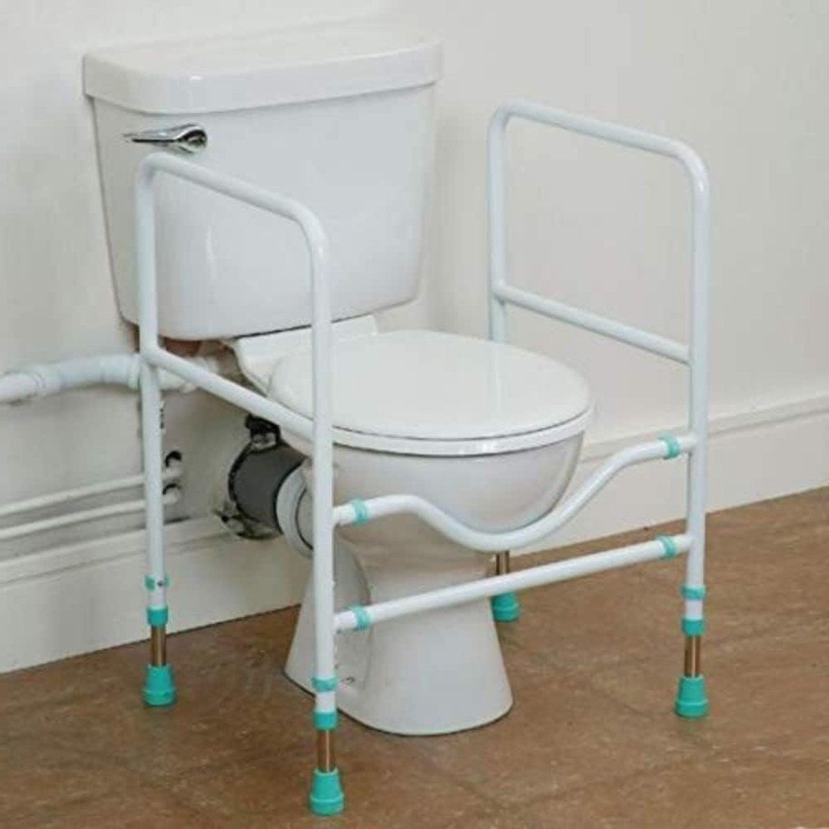 Toiletsteun Frame - Badkamer Hulp - Onafhankelijk Zelfzorg - Tool-Free Montage - Tot 190 kg - Wit