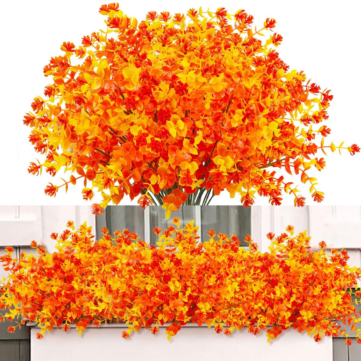 Kunstbloemen voor buiten, balkonplanten, herfstbloemen van kunststof