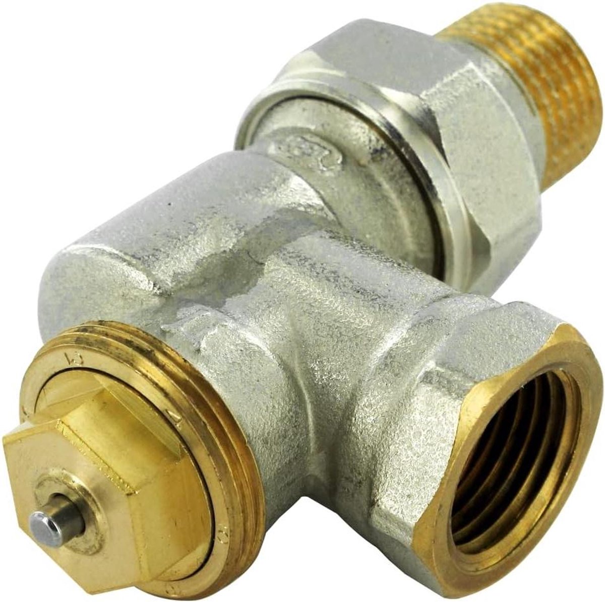 Thermostaatbehuizing - Kraan lichaam - Verwarming regelen - Omkeerbare hoek - 1/2 inch - Roestvrij staal