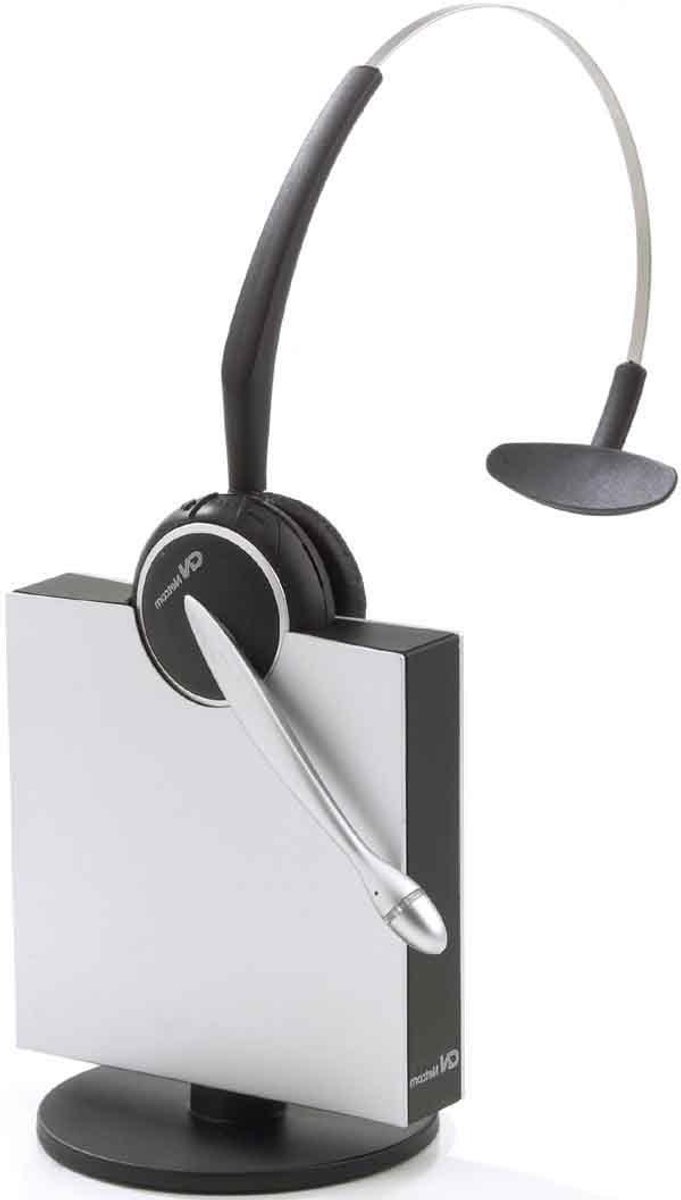 DECT Headset - Draadloos Oortje - Gesprekken Voeren - Verstelbare Bereik - 150 m Bereik - Zwart