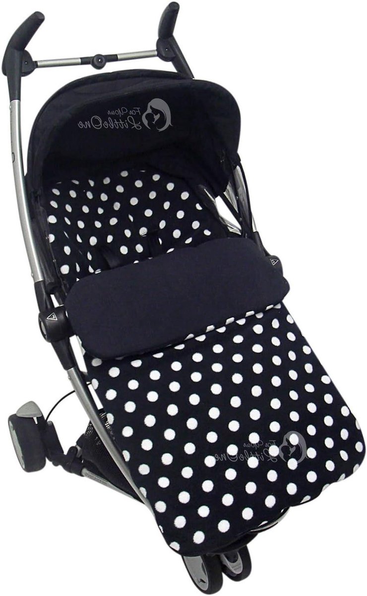 Voetenzak - Universele Toes - Kinderwagen Comfort - 2 in 1 ontwerp - 90 x 40 cm - Zwart