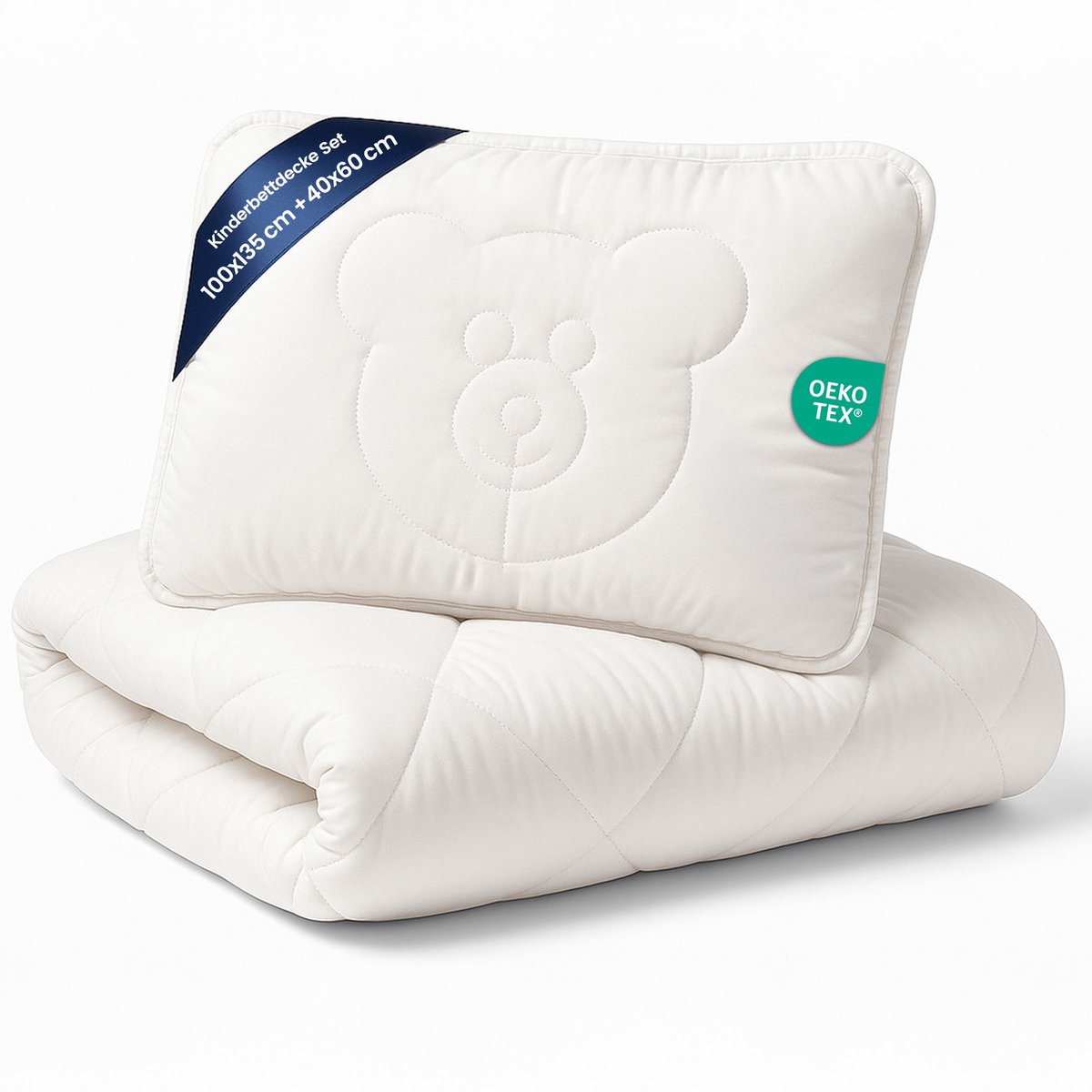 Dekbed ledikant baby 100x135 cm - zacht en ademend kinderbed dekbed perfect voor wieg en peuterbed comfortabel en geschikt voor alle seizoenen Oeko-tex-certificaat 100 x 135
