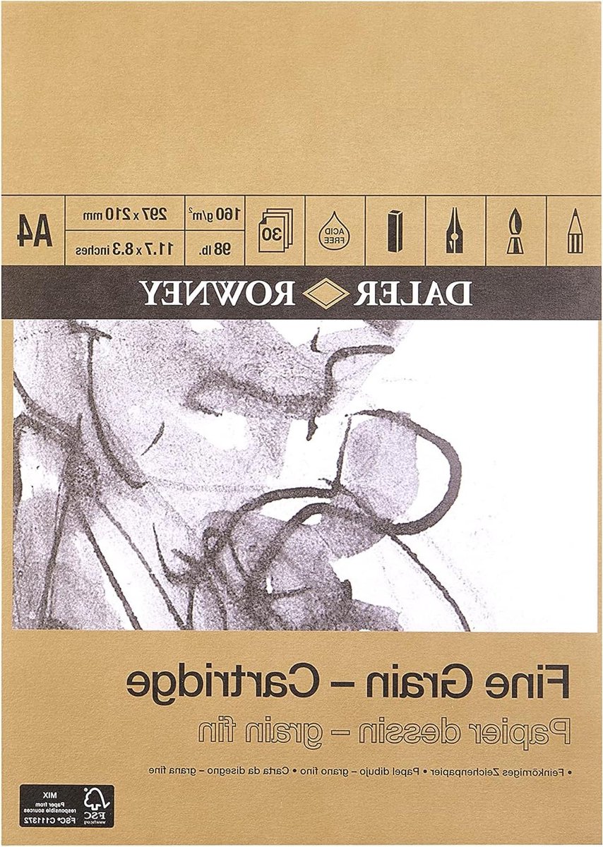 Tekenen Papier - Schetsblok - Droge Technieken - Zuurvrij - A4 160 g/m² - Wit