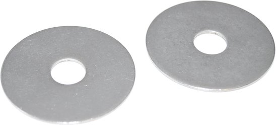M8 roestvrij staal V2A 6 stuks onderlegringen 8,4 x 55 x 1,5 mm van roestvrij staal A2 VA, spatbordschijven, carrosserieschijven — afbeelding 4