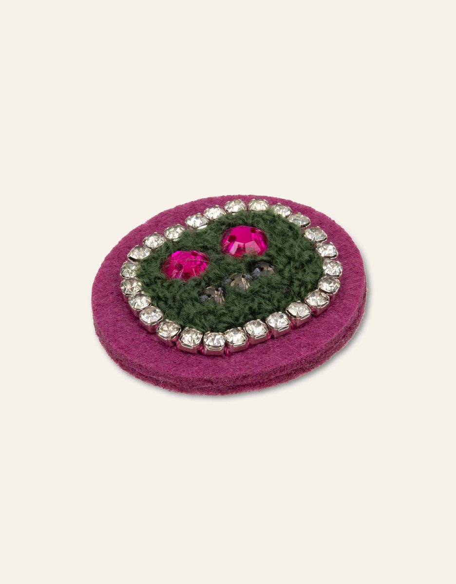 Oilily Robot Face Broche - Paars - One size