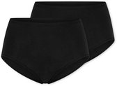 Schiesser 2 PACK Maxi Slip 95/5 - Dames Onderbroek - zwart