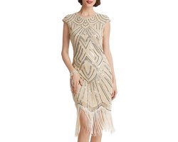 Women's Flapper Dresses 1920s Beaded Fringed Great Gatsby Dress