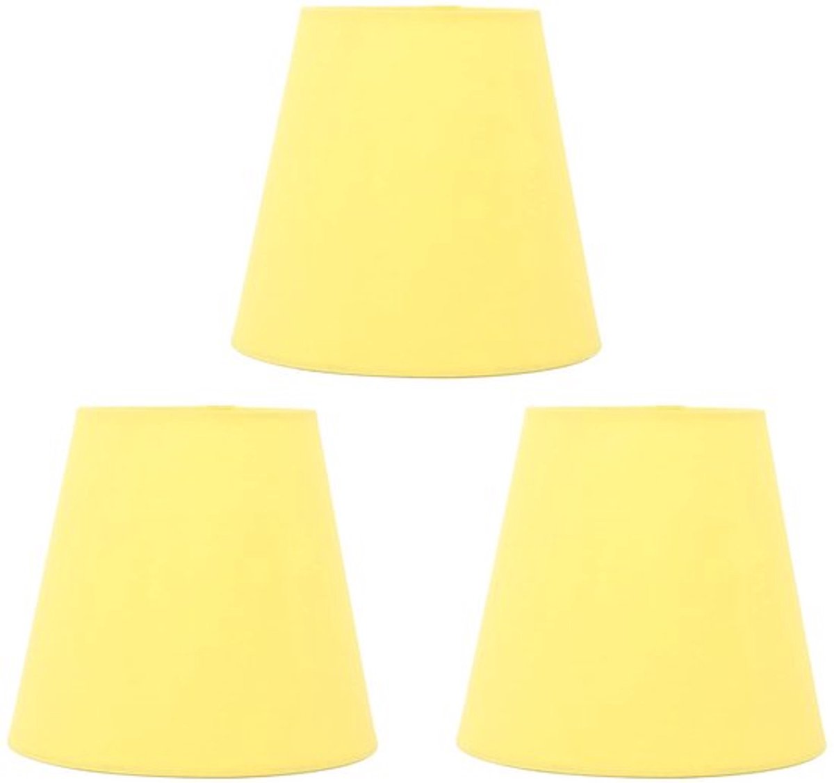 Dailygoody - Lampenkap - Moderne lampenkappen - 3 stuks - Geel - Stof