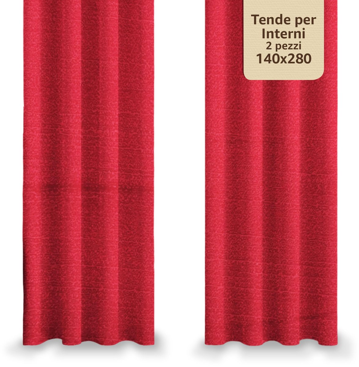 Gordijnen voor binnen, 2 stuks, elegant, ondoorzichtig, voor slaapkamer, woonkamer, met oogjes, 140 x 280 cm (bordeaux)
