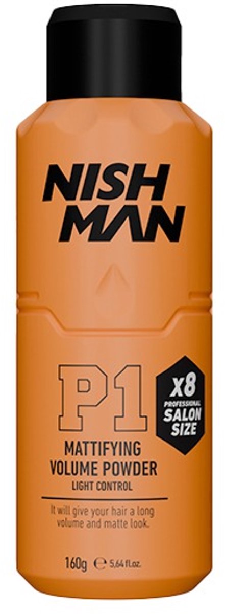 Nishman Hair Styling Powder P1 Salonverpakking 30g, Mat Volume voor Mannen