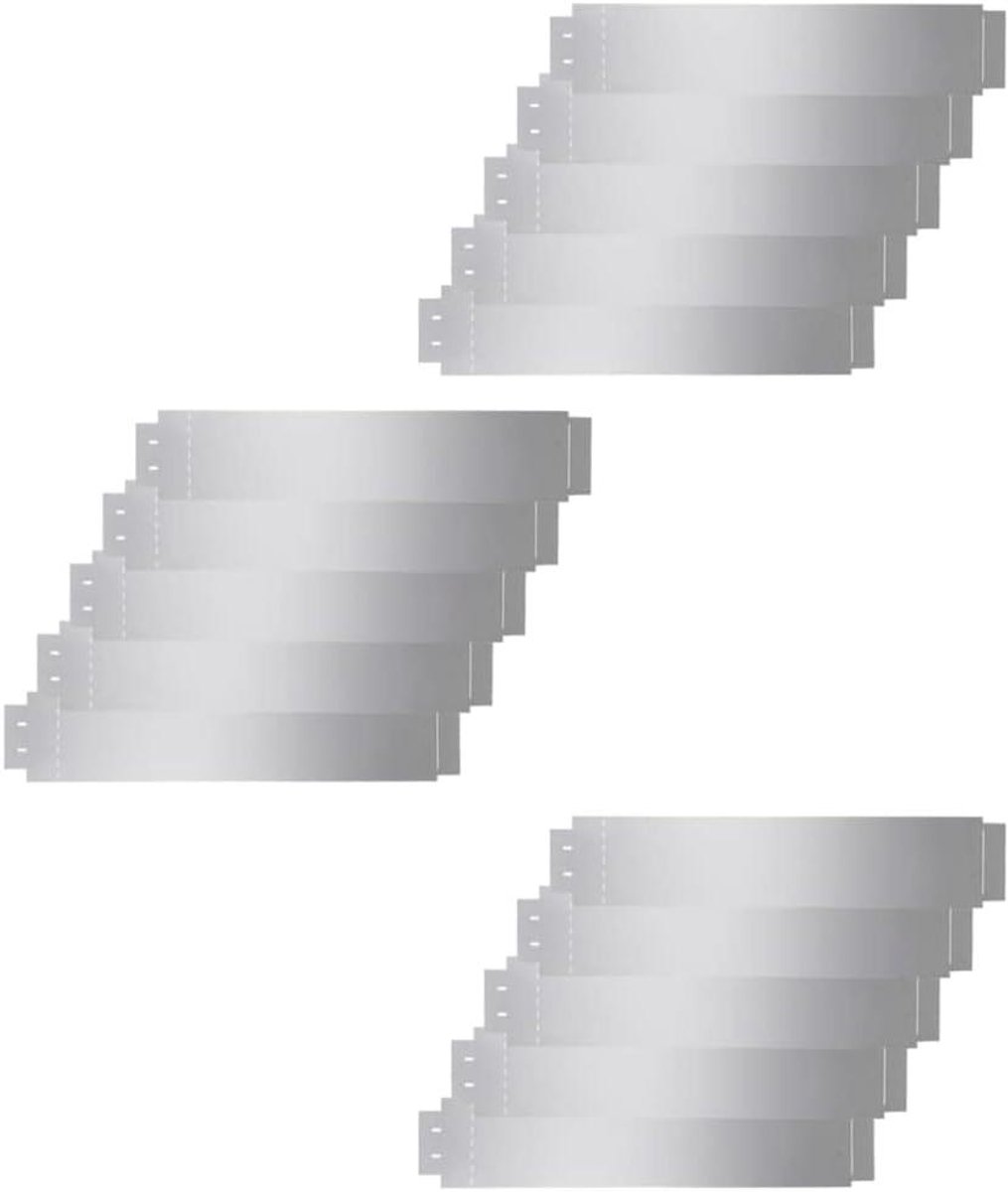 Grasboorden - Tuinranden Gazon - Bloembedden Aanleggen - Flexibel Buigbaar - 100x20 cm - Zilver