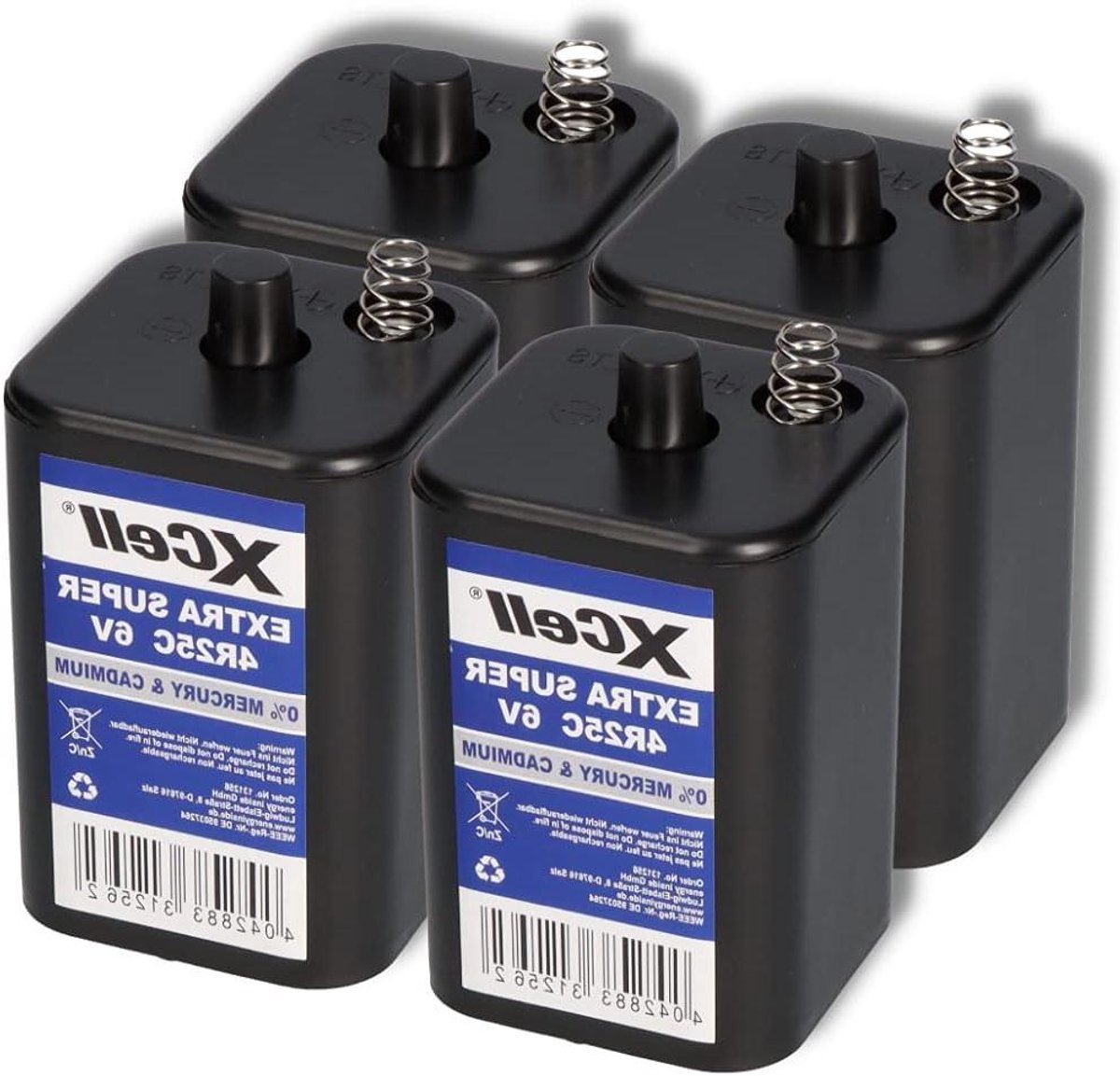 Batterij set 6 stuks - Lantaarnbatterij 4R25 - Bouwplaatsverlichting - Hoge capaciteit 9500mAh - 6 Volt - Niet gespecificeerd