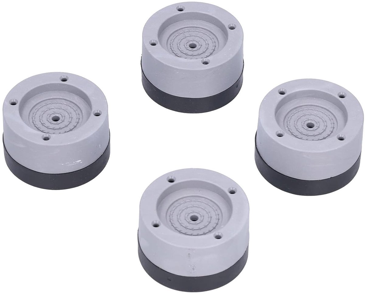 Antislip Wasmachine Mat met 4 Antivibratie Kussentjes en Verstelbare Hoogte voor Stabiliteit van Meubels en Apparaten
