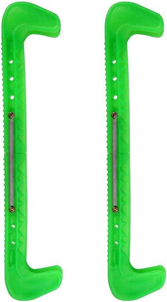 Schaats Beschermers - Blade Covers - Schaatsen Beschermen - Verstelbare Veer - One Size - Groen