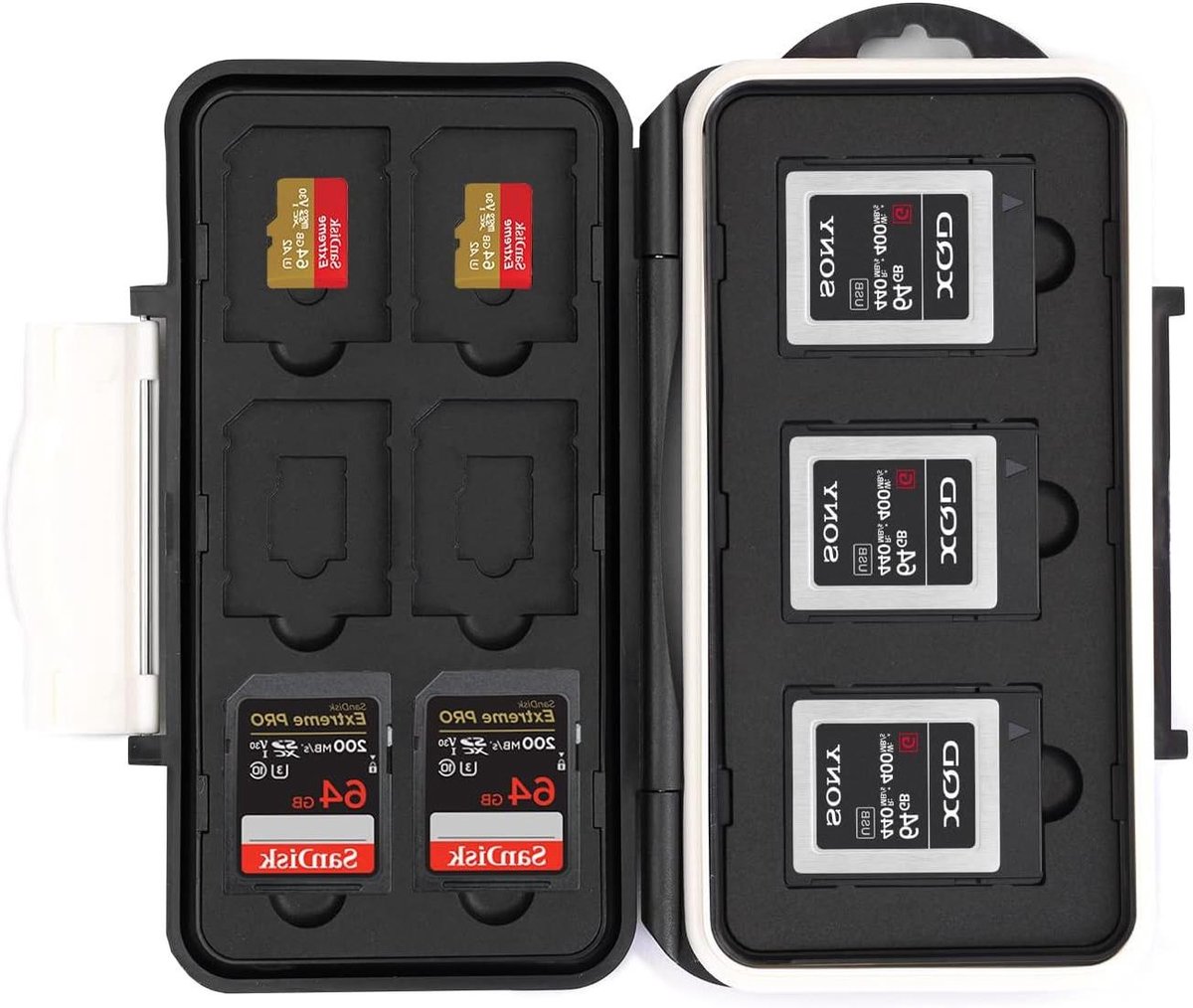 Kaart Case - Geheugenkaart Houder - Opslag Bescherming - Schok- en Vochtbestendig - 3 XQD 6 SD 6 microSD